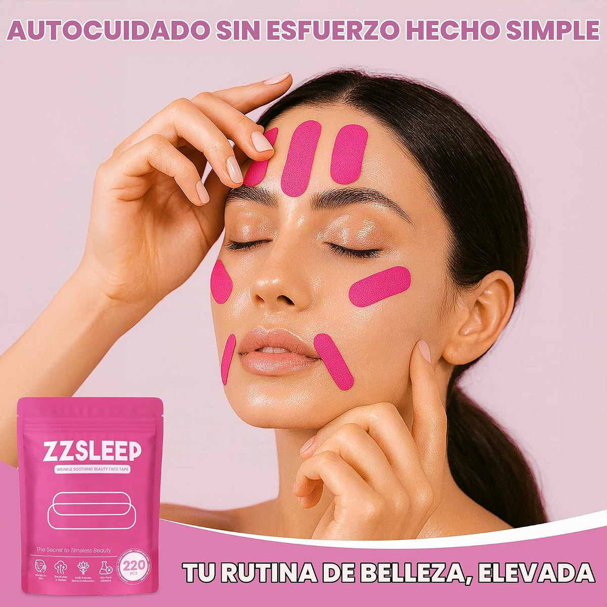 Parches Faciales Nocturnos Anti-Lineas Con Colágeno & Aloe